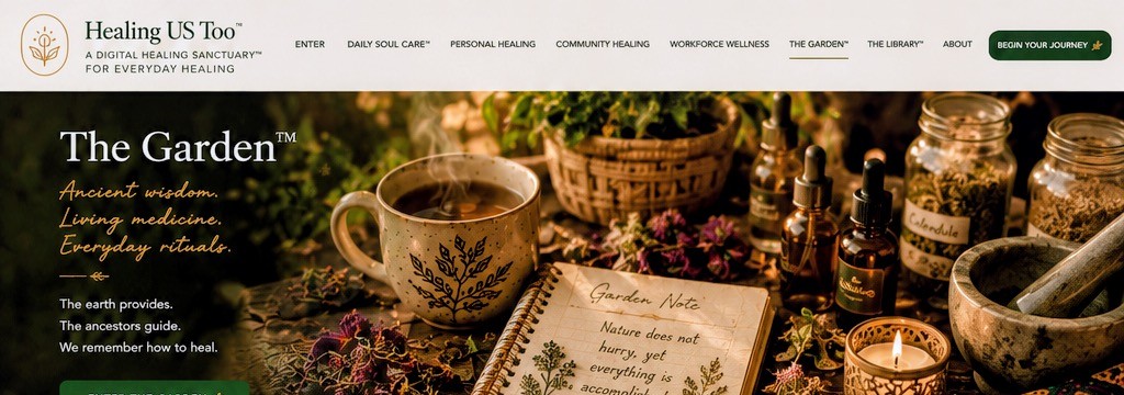 Jars of dried herbs, a mortar and pestle, and tinctures on a wooden table