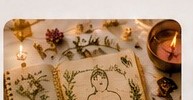 A hand-drawn body diagram in a journal for mental health reflection